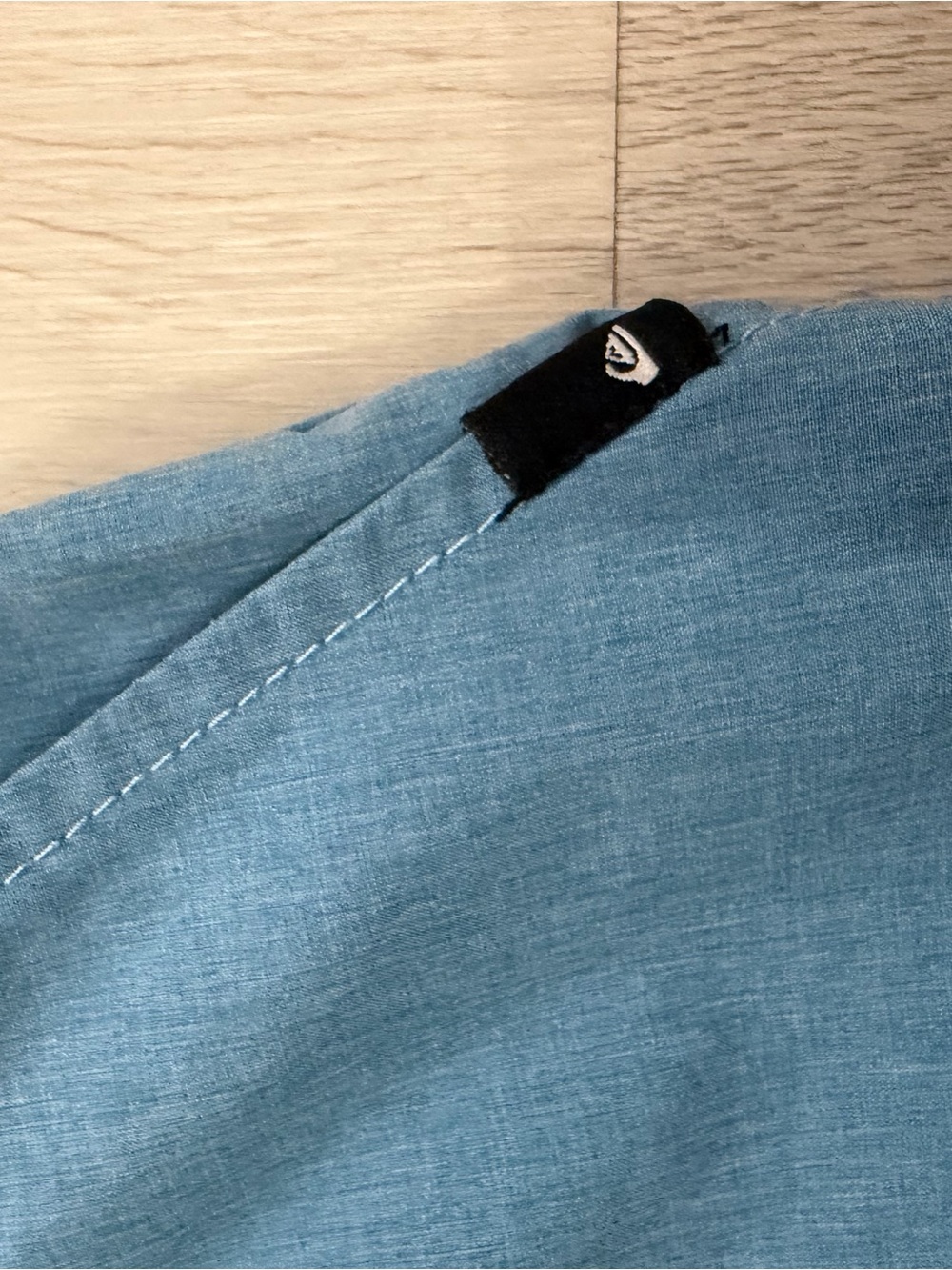 Light Blue Drawstring Shorts - Picture 2 of 4